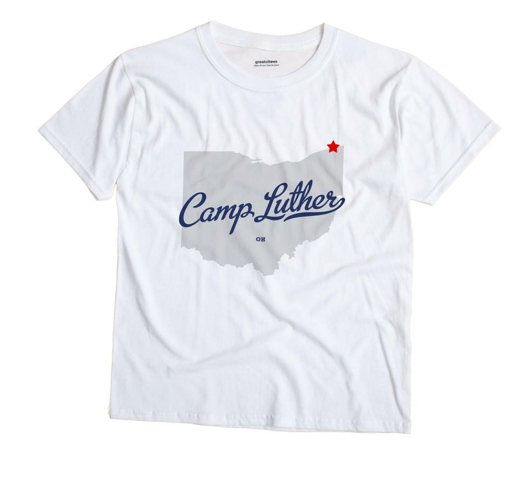 Camp Luther Ohio OH T-Shirt MAP