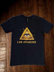 DTF Custom Made – I AM AWAKENED Short Sleeve T-Shirt – Black SML