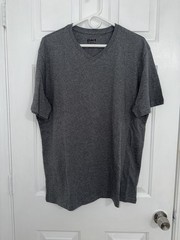 NWOT-Pact-Men’s Organic SoftSpun Essential V-Neck Tee-Med Grey Heather- (LARGE)