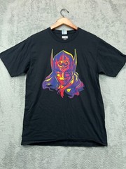 Marvel Thor Female T Shirt Mens Medium Black Ring Spun Crew Graphic Short Sleeve