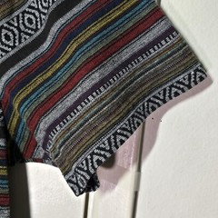 Beautiful Giant Multi color stripes Large retro