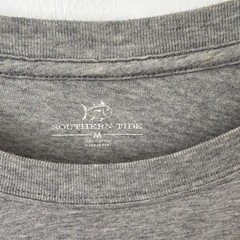 Southern Tide Skipjack Logo Graphic Print Crew Neck Long Sleeve T-Shirt Gray M