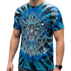 $40 AMERICAN FIGHTER Tie Dye HUNTSVILLE Athletic Graphic T-shirt NWT