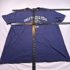 New Trier Girls Track Field 2019 T Shirt Navy Blue 2XL Athletic Event Tee