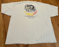VTG 90s Anna Bananas Original NW Portland Coffee House Alice in Wonderland 2XL