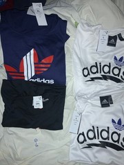 Adidas Trefoil T-Shirt (IA4815 or ID4818) or Shorts Black or White Men’s NEW