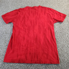 Huge SILVER LION King of The Jungle Majestic Smokey Print SS T Shirt Mens XL Red