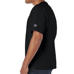 Champion T425 Men Crew Neck Short Sleeves T-Shirt – Medium Black