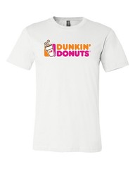 Dunkin Donuts Main Logo Shirt Sizes Youth Med- Adult 6XL! Fast Ship!
