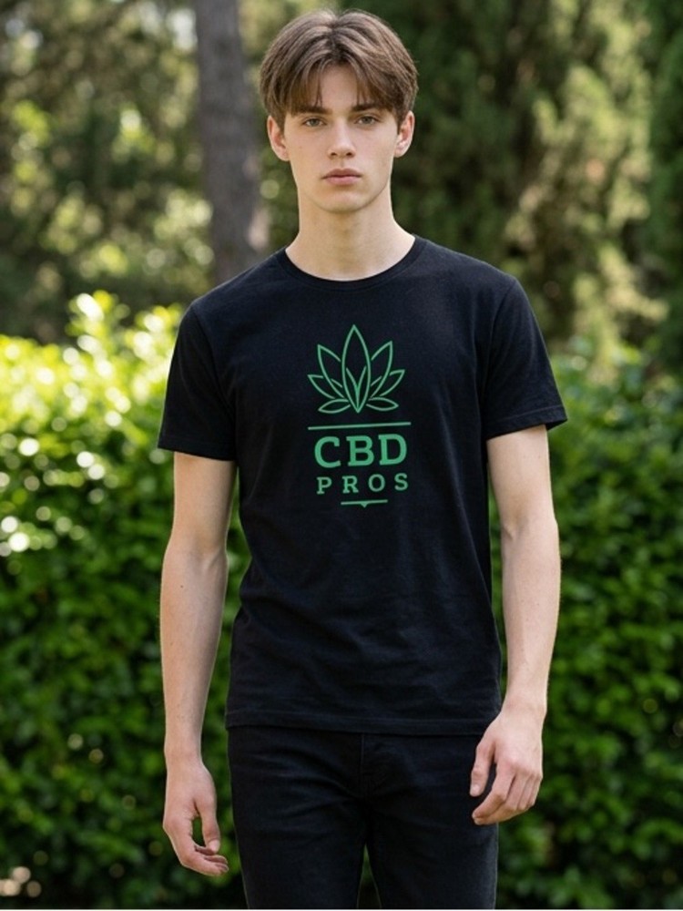EUC Bella Canvas Unisex Black Short Sleeve Tee Shirt Graphic “CBD Pros” – XL