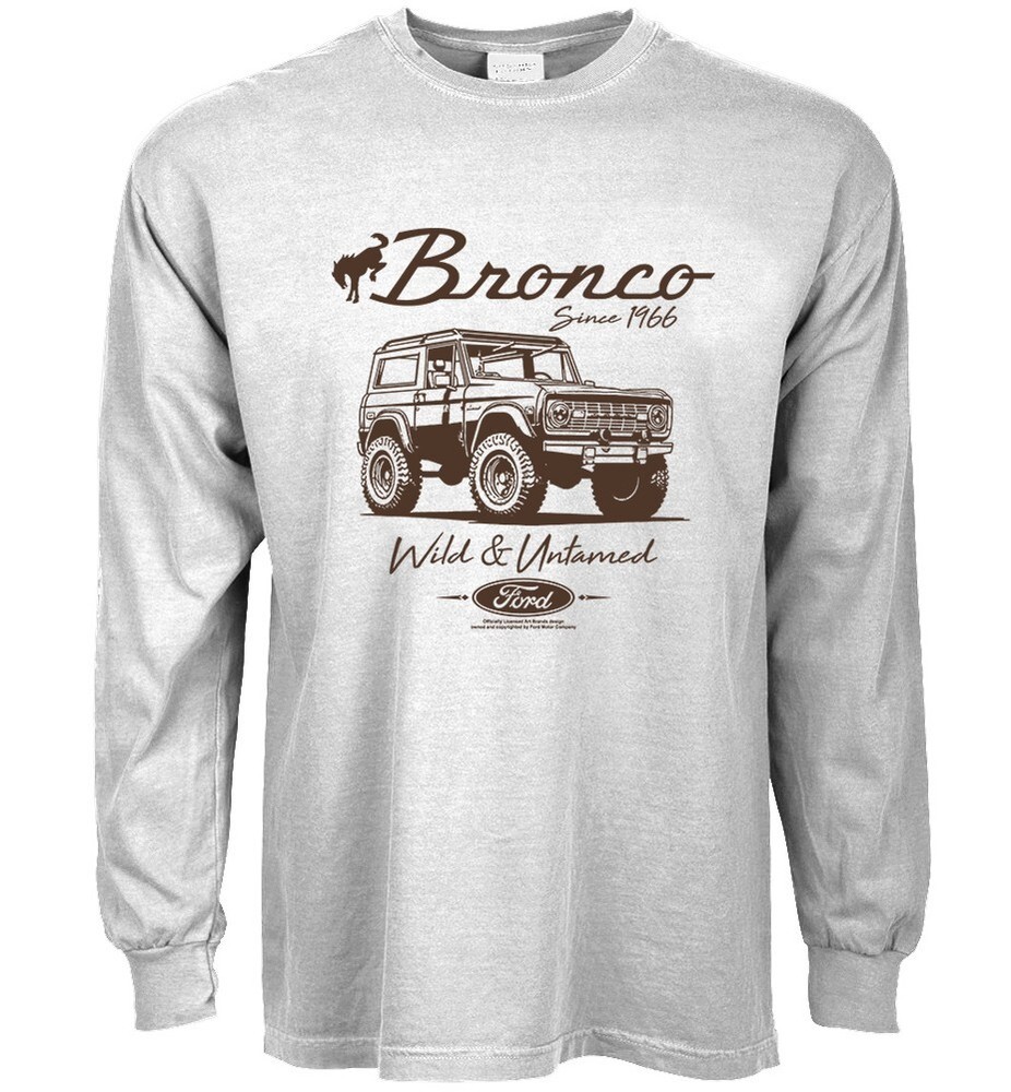 Ford Bronco T-shirt Mens Long Sleeve Graphic Tees Mens Clothing Accessories Gift