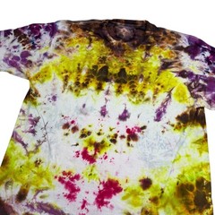 Hand Dyed Tie Dye Tee T Shirt Abstract Acid Wash Grunge Festival Adult Large