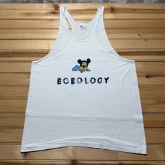 Vintage 80s 90s Mickey Mouse Baby Bobology Racerback Tank Top USA Made Youth XL