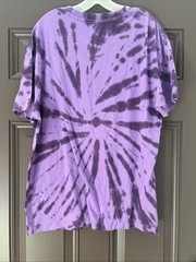 L Beetlejuice Beetlejuice Beetlejuice purple tie-dye hybrid apparel T Shirt NWT