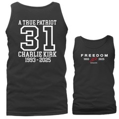 Charlie Kirk Freedom True Patriot Memorial Freedom Tank Top