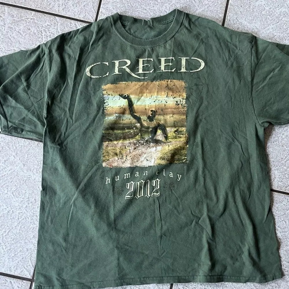 Creed band Human Clay Tour Green T Shirt S to 5XL ad04