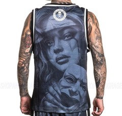 Sullen Art Collective Clowning SCM7201 Tattoo Arm Ribbed Jersey Tank Top for Men