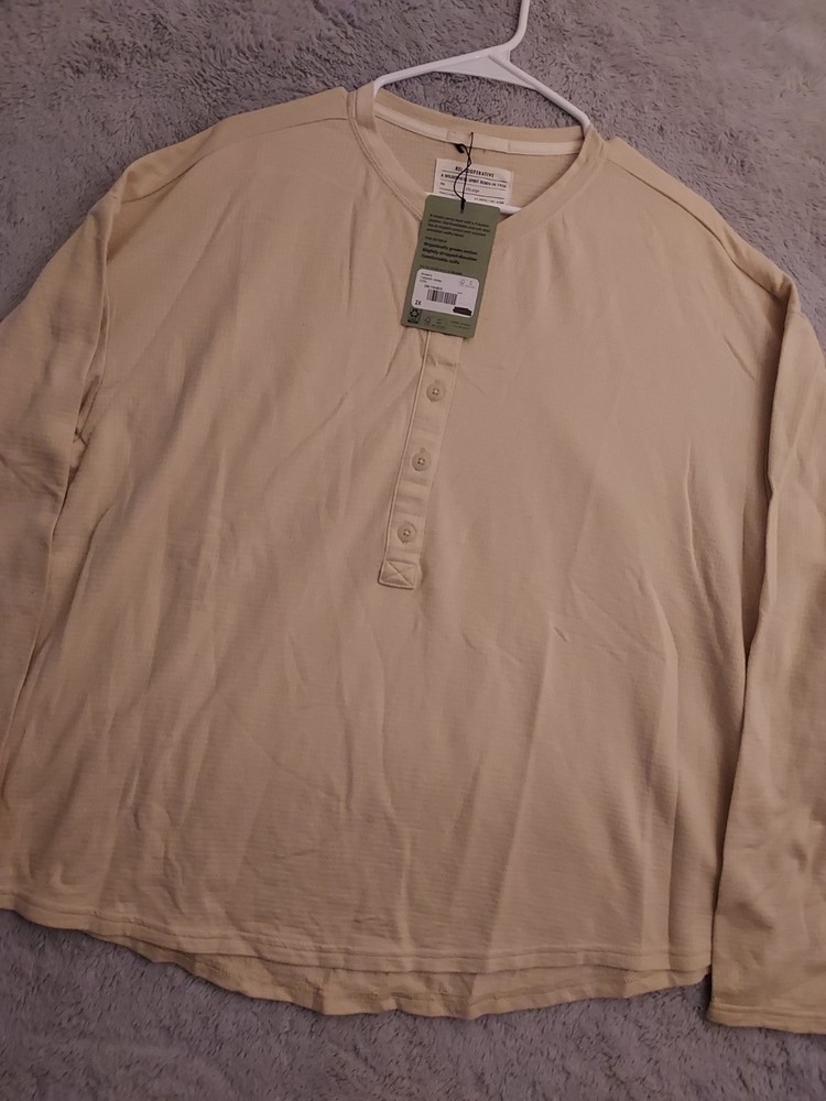 NEW REI Co Op Shirt Womens 2XL XXL Trailsmith Henley Base Layer Hiking SPOTS