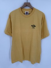Vintage Hard Rock Cafe T-Shirt Men’s Medium Yellow Las Vegas Made In USA 90s Y2K