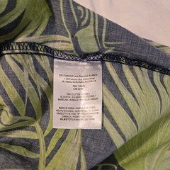 Seattle Seahawks Hawaiian Shirt Mens 3XL NFL Team Apparel Button Up Green
