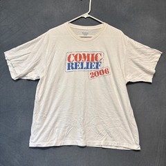 COMIC RELIEF (2006) Official 20th Anniversary Full Line-Up T-Shirt Size XL