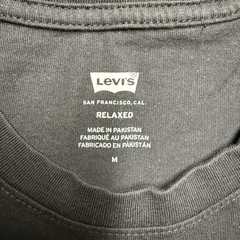 Levis 501 Reasons Relaxed T-Shirt Men’s Medium Black ‘Why I Like My Button Fly’