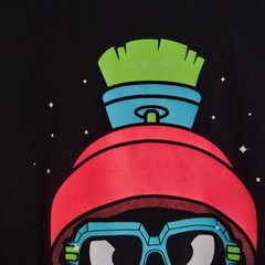 Vtg Original Rufnek Neon MARS Tshirt Mens XL Black 100% Cotton Street Retro READ