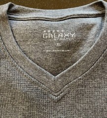 Mens Thermal Long Sleeve Shirts Premium V-Neck M-XL Galaxy by Harvic New