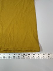 Tommy Hilfiger Men’s Yellow Solid Logo Crew Neck Short Sleeve T-Shirt Large