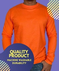 BROOKLYN VERTICAL Mens Long Sleeve Cotton T Shirt Crew Neck 5 Colors S-5XL