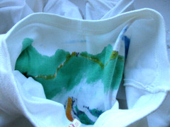 Vtg Hand Painted / SIGNED 1998 The Great Wall of China T Shirt Tee Shirt