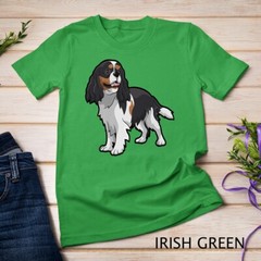 Cute Tri-Color Cavalier King Charles Spaniel Premium Unisex T-shirt