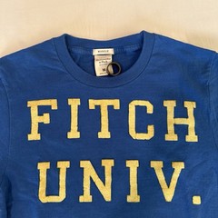 Abercrombie & Fitch Muscle Men’s Blue Crew Neck Cotton Knit College Tee M