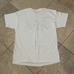 Calgary Canada Shirt Men XL White Fruit of the Loom Heavy Cotton Cartoon Cowboys