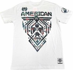 Men’s American Fighter Premium Fairbanks Tattoo MMA White T-Shirt Tee XS-XXXL