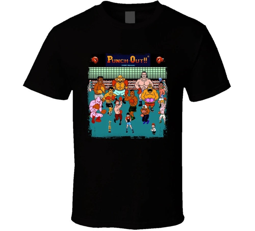 Mike Tyson’s Punch Out Characters Retro Boxing Game T-Shirt