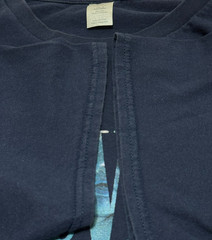Nirvana Nevermind T Shirt XL Navy Blue Double Sided Kurt Cobain Grunge Band Tee