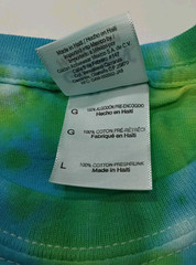 New Tie Dye Men’s T-Shirt Blue Green Adult Large Multicolor Summer Spider