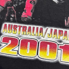 KISS Farewell Tour Australia Japan 2001 Vintage T Shirt Mens XL Band Tee Music