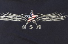 Y2k USA Flag Star Logo Tank Men size 2XL Patriotic Independence July 4th