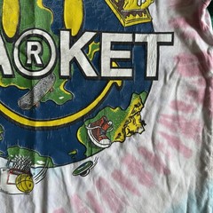 Market Shirt Mens Small White Red Tie Dye Graphic Streetwear Tee World Pakistan