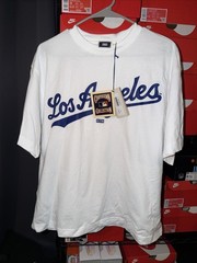 FW25 Kith x Los Angeles Dodgers Logo Boxy Vintage Tee Mens Medium
