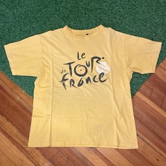 Le Tour de France Lance Armstrong Yellow T-Shirt Men’s Large L Cotton Graphic