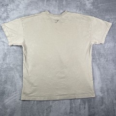 Gymshark T Shirt Mens XL Green Power Lifting Well Worn Distressed Cotton Faded