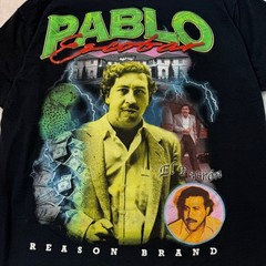 Reason Brand Pablo Escobar El Patron Graphic T-Shirt Mens XL Black A1-201