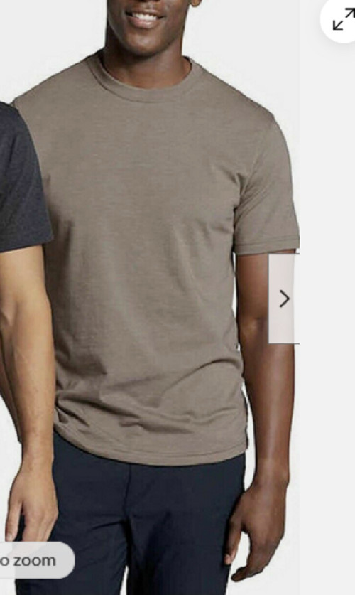 Eddie Bauer Men’s Ultra Soft Graphic & Crew T-Shirt(TAUPE M) NWOT