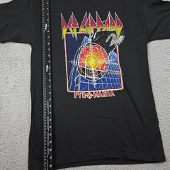 Def Leppard Shirt Men Medium M Black Rock Band Music Concert 80s 90s Retro NWT B