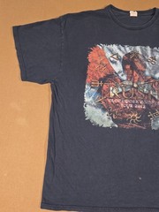 Rush Clockwork Angels Tour T-Shirt Faded 2012 Rock Band Double Sided Streetwear