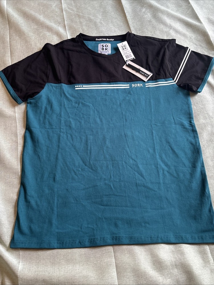 SOBK Straight Outta Brooklyn T Shirt Mens XL Flex Stretch Casual Work NWT