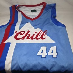 Coors Light Chill Jersey Tank Top Shirt Mens X Large #44 Blue Red Basketball